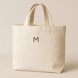 Minimalist Logo-Embroidered Canvas Tote - Subtle Brand Statement