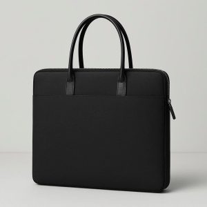 Minimalist Laptop Tote Bag with Zipper Closure - Sleek Urban Commuter