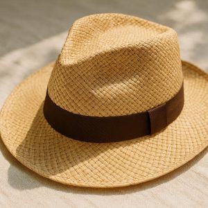 Panama Straw Fedora - Natural & Breezy Summer Essential